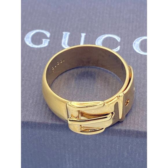 Authentic  Gucci Gold Tone Scarf Ring ✨ - Picture 3 of 7